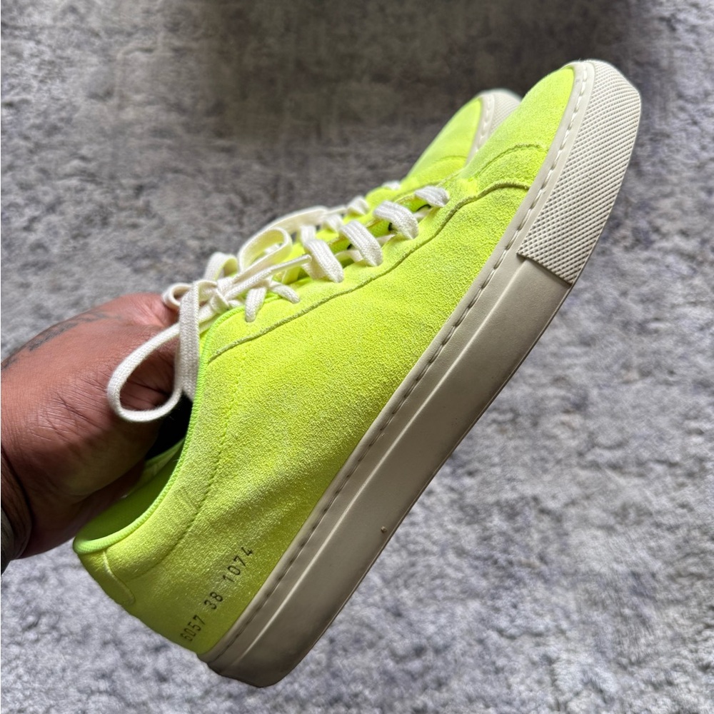 Common Projects Neon Green Sneakers